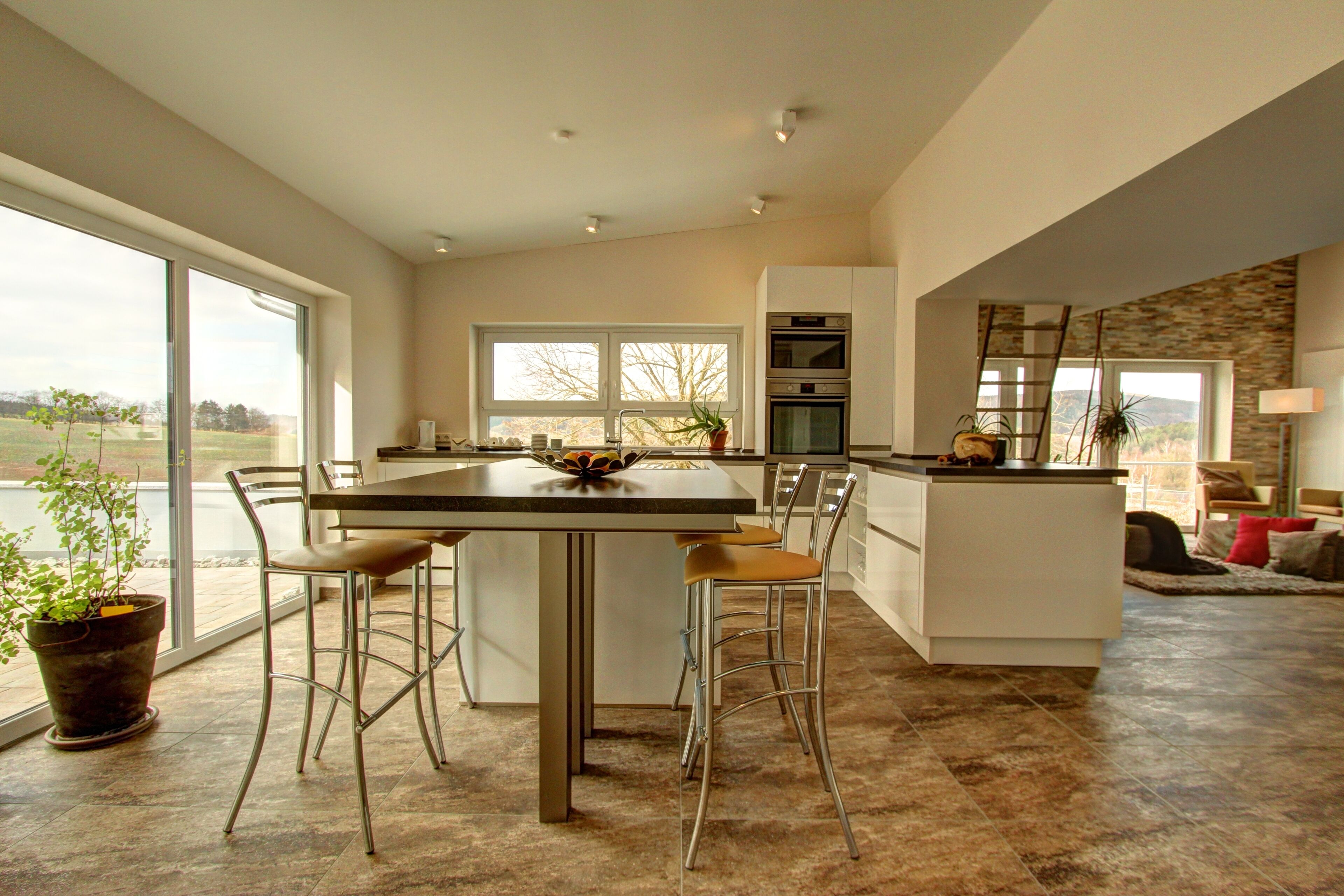 premium chalet (haus mühlensiek) | private kitchen | fridge, high chair