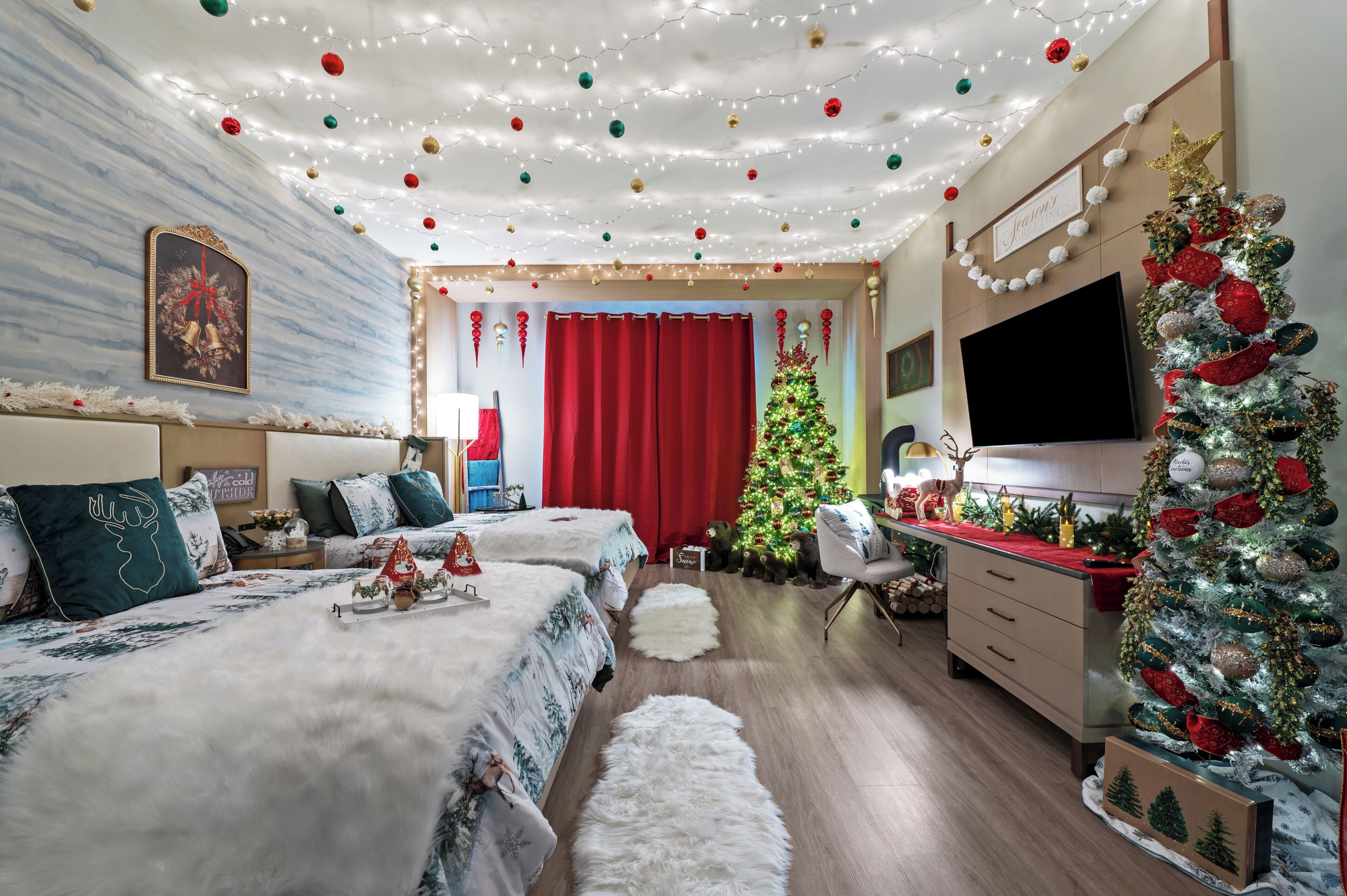 Room, 2 Queen Beds | In-room safe, desk, laptop workspace, blackout curtains