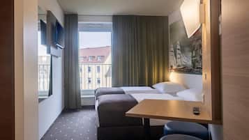1 chambre, literie hypoallergénique, bureau, chambres insonorisées