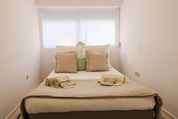 2 bedrooms, iron/ironing board, travel crib, WiFi