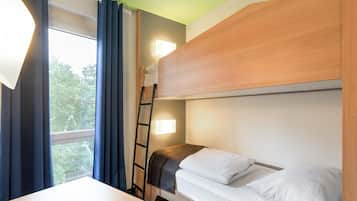 Allergitestade sängkläder, skrivbord, ljudisolering och gratis wi-fi