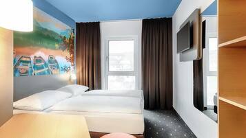 Literie hypoallergénique, bureau, Wi-Fi gratuit, draps fournis
