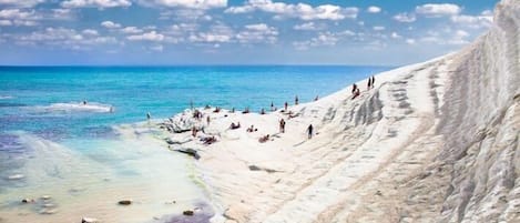 Vlak bij het strand