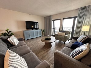 Televisión y reproductor de DVD 