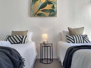 3 bedrooms, iron/ironing board, travel cot, WiFi