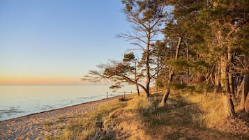 Vlak bij het strand