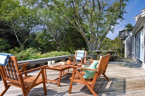 Outdoor dining - Walk to Water Hot Tub & Game Room! (Eastham)