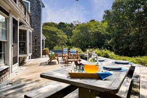 Outdoor dining - Walk to Water Hot Tub & Game Room! (Eastham)