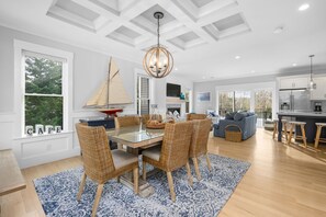 Dining - Shark Lookout: Luxury Cape Home with Pool & Fun (West Dennis)