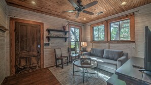 Smart TV, table football, ping pong, books