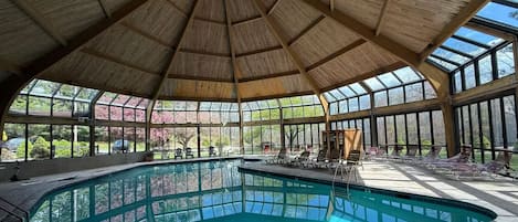 Indoor pool, a heated pool