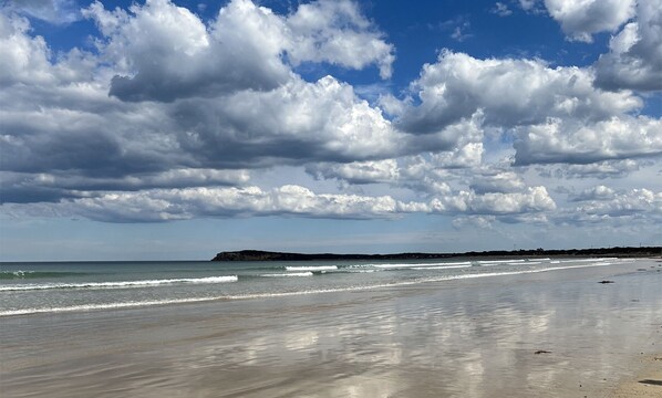 Beach nearby, sun-loungers