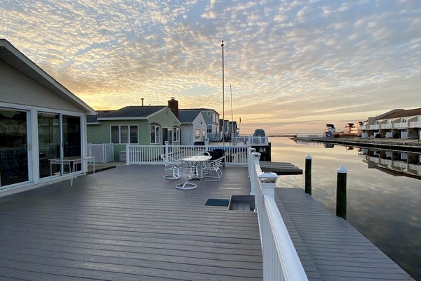 Magnificent sunset colors from the back deck