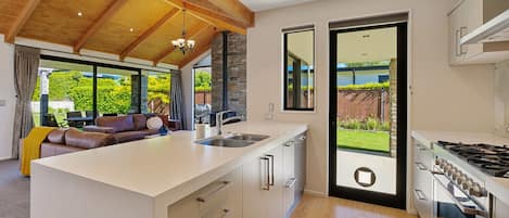 Fridge, microwave, dishwasher, toaster