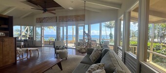 OCEANFRONT DUPLEX, with POOL, SAUNA and steps from BEACH