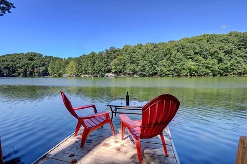 Family focused large lakefront home with private dock!
