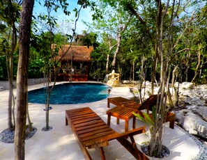 Outdoor pool - Nah Kiin Hermosa cabaña en la selva de Tulum (Tulum)