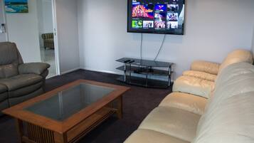 Smart TV, video game console, Netflix, DVD player