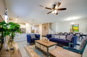 Villa (9030SD Amazing Champions Gate 8 Bedro) | Living room | Flat-screen TV - 9030sd Amazing Champions Gate 8 Bedroom 5 Bath (Davenport)