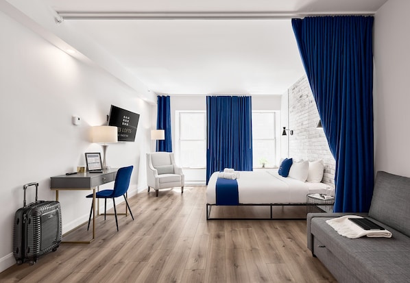 1 bedroom, desk, iron/ironing board, WiFi - Theater Lofts | Quebec, 401 (Québec City)