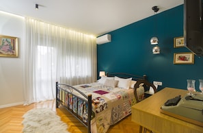 Family Apartment | 2 bedrooms, desk, laptop workspace, blackout curtains