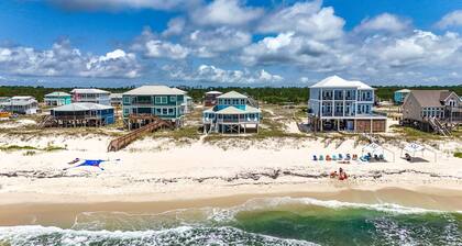 Gorgeous 6 Bdrm/4 Ba Gulf Front home steps from the water with tons of upgrades.