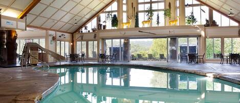Indoor pool, outdoor pool