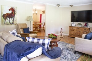 Smart TV, table football, ping pong, books