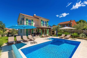 A heated pool