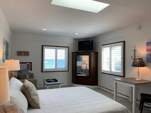 Beach View Room with Deck Access | Individually decorated, individually furnished, iron/ironing board - Vineyard Harbor Motel - Private Beach (Vineyard Haven)