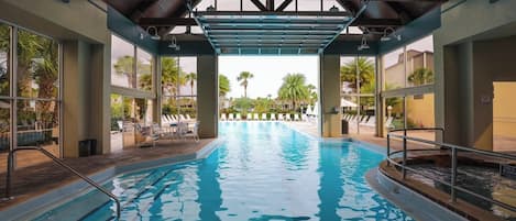Indoor pool, outdoor pool