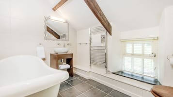 Combined shower/bathtub
