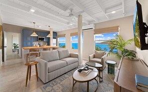 Smart TV, books, stereo