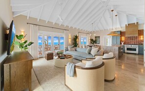 Smart TV, books, stereo