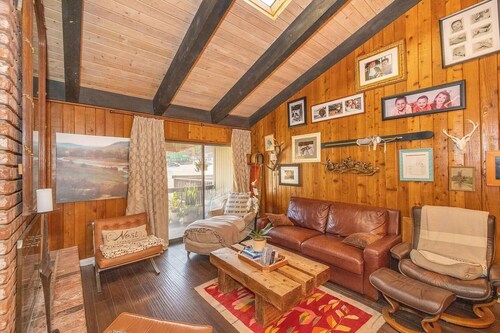 Ski in/Ski out - View of Slopes from Living Room. Pets OK!