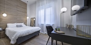 Habitació Deluxe | Escriptori, habitacions insonoritzades i planxa i posts de planxar 