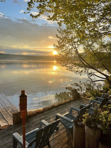 Crystal Lake House W/ Private Beach + Lake Access 