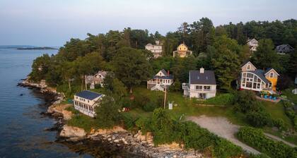 Waterfront with private beach.
