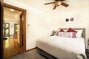 1 bedroom, iron/ironing board, travel crib, free WiFi