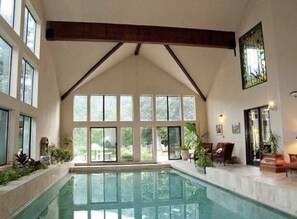 Indoor pool, a heated pool