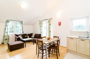 Apartment, 1 Bedroom, Balcony, Garden View | 2 bedrooms, iron/ironing board, bed sheets - Cozy Duplex Apartment A2, in a Stone Built House, Sunset Beach Near Dubrovnik (Dubrovnik)
