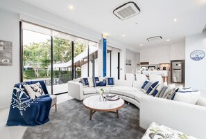 Exclusive Villa, 3 Bedrooms | Living area | TV