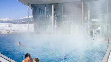 Indoor pool, outdoor pool