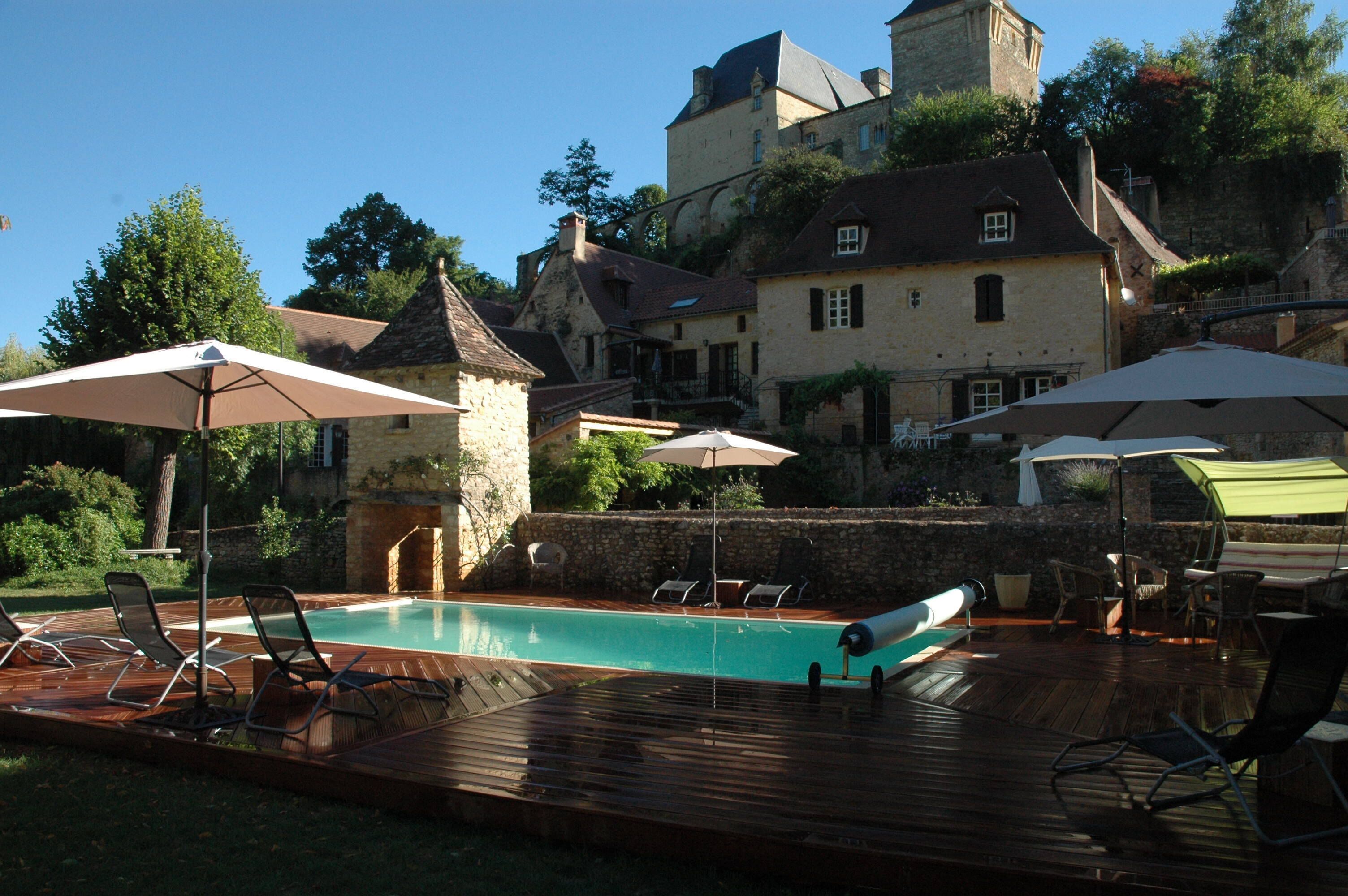 Piscine extérieure, piscine chauffée