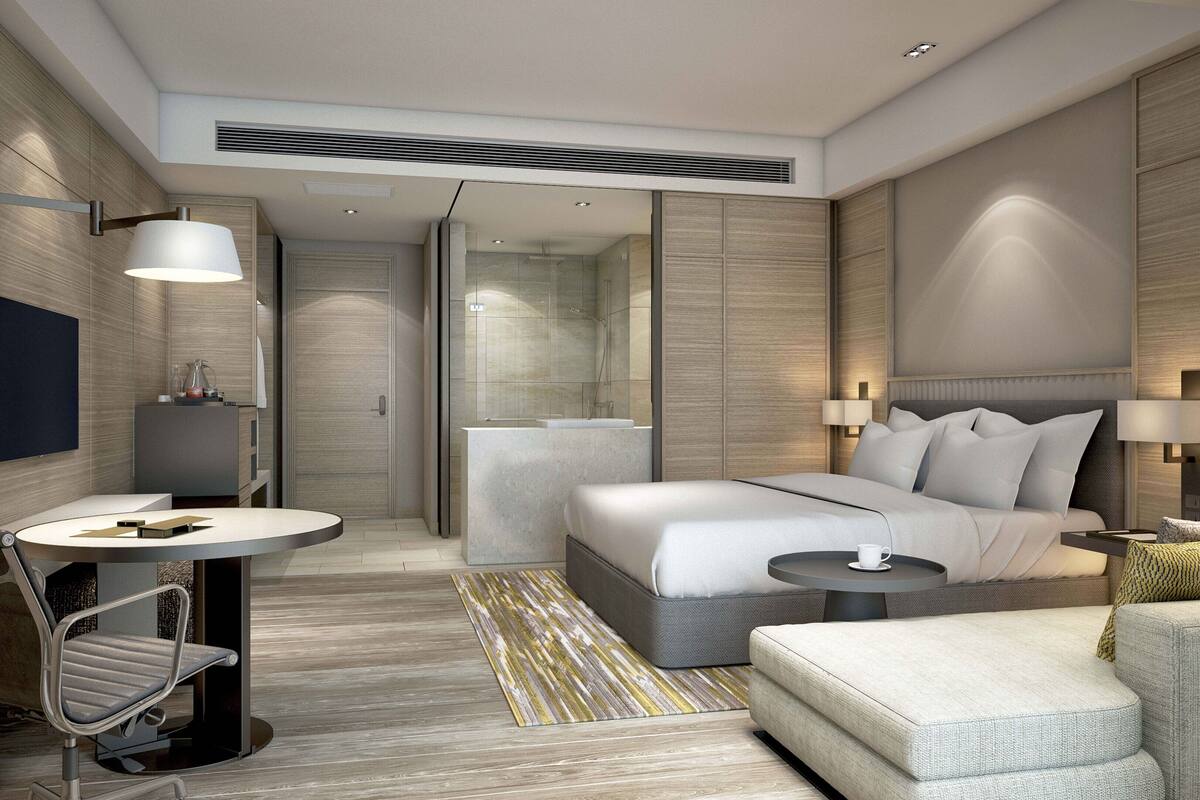 Room, 1 King Bed, Non Smoking | 1 bedroom, premium bedding, down comforters, minibar