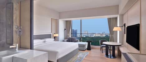 Biancheria da letto di alta qualità, copriletto in piuma, minibar