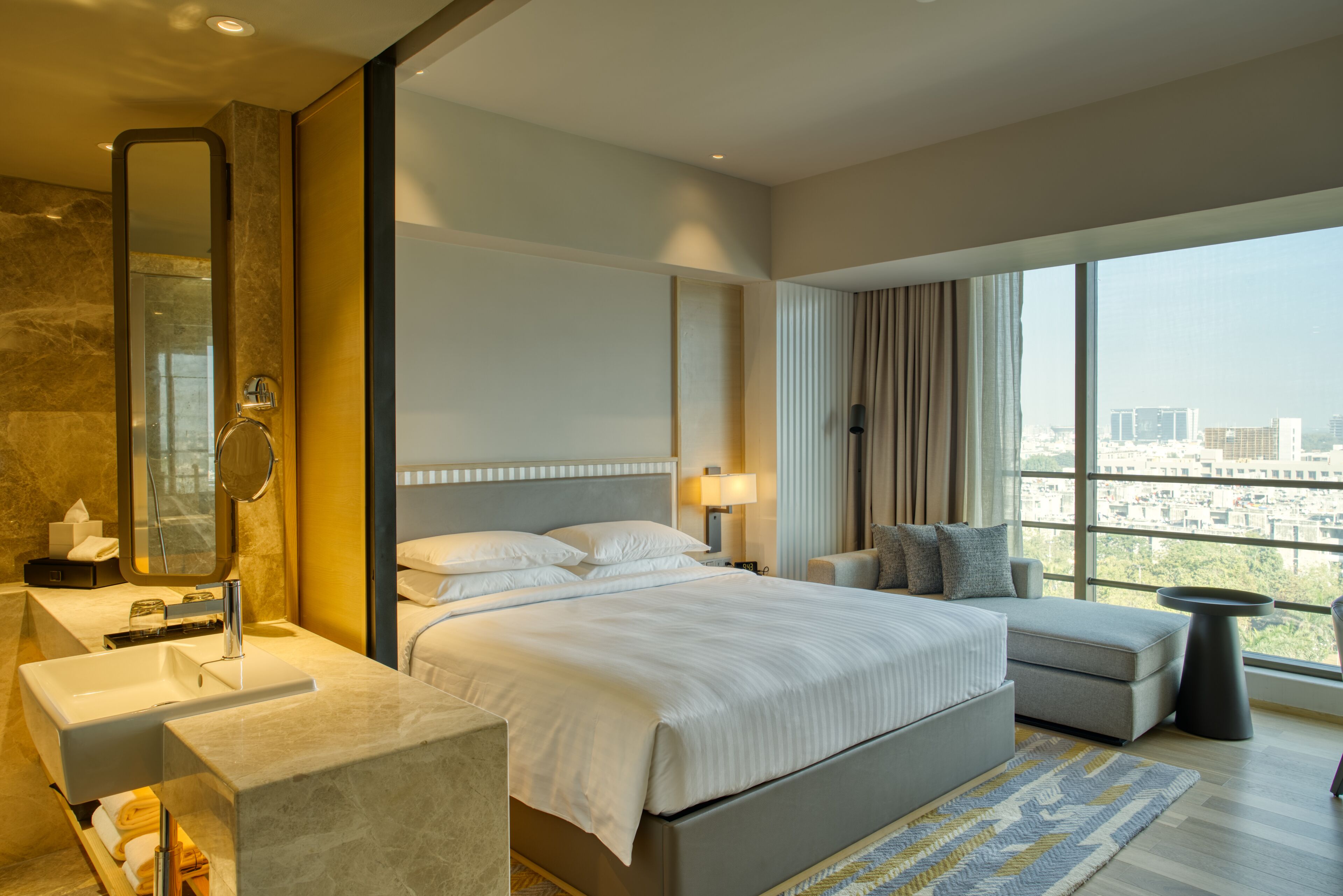 premium bedding, down duvets, minibar, in-room safe