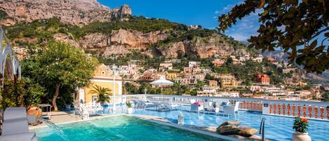 Piscine extérieure, piscine chauffée