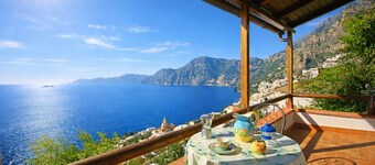 プライアーノのロマンチックシービュービーチハウス、ポジターノの近く、専用駐車場