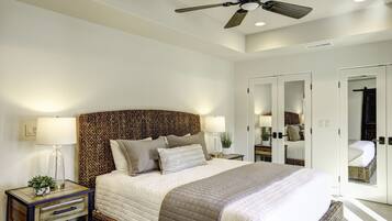 2 bedrooms, iron/ironing board, WiFi, bed sheets